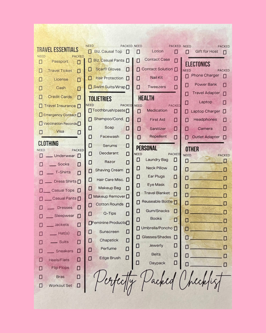Ultimate Travel Checklist